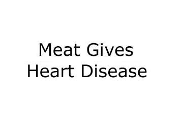 Sign proclaiming that Meat Gives Strength??? changes to Meat Gives Cancer, heart disease, stroke, death